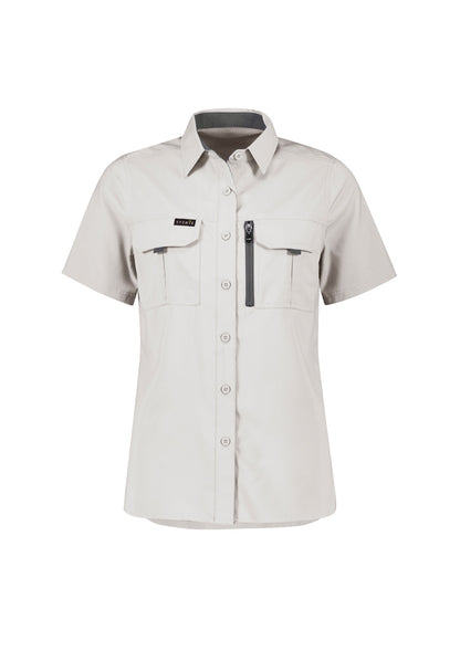 Syzmik Womens Outdoor Short Sleeve Shirt - Natural