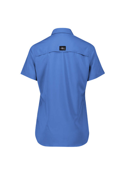 Syzmik Womens Outdoor Short Sleeve Shirt - Blue