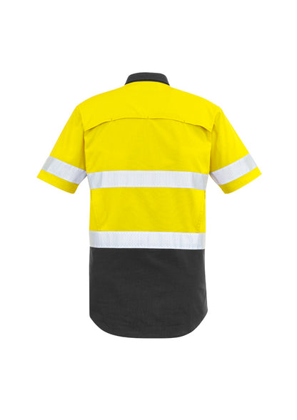 Mens Rugged Cooling Hi Vis Taped Short Sleeve Shirt ZW835
