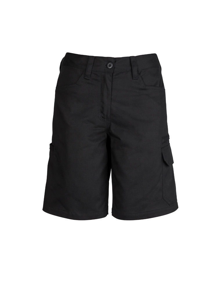 Syzmik Womens Plain Utility Short - Black
