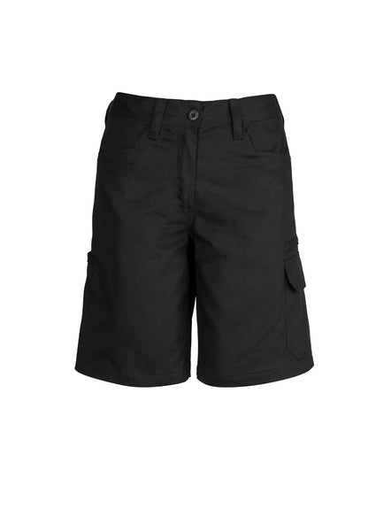 Syzmik Womens Plain Utility Short - Black