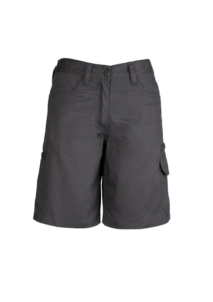 Syzmik Womens Plain Utility Short - Charcoal