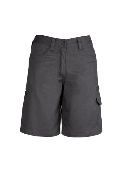 Syzmik Womens Plain Utility Short - Charcoal