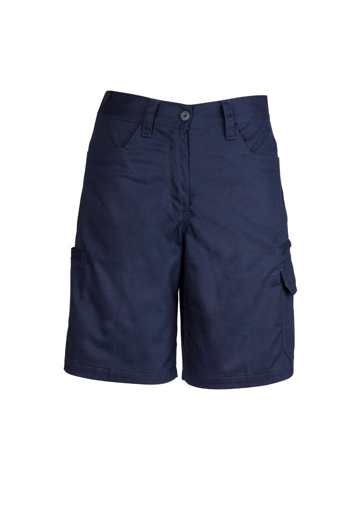 Syzmik Womens Plain Utility Short - Navy