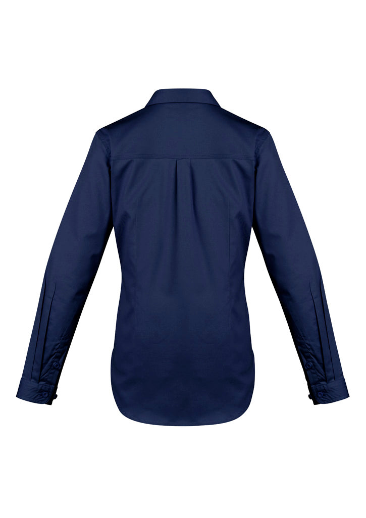 Syzmik Womens Lightweight Tradie Long Sleeve Shirt - Blue