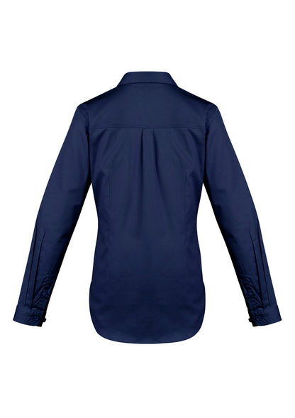 Syzmik Womens Lightweight Tradie Long Sleeve Shirt - Blue