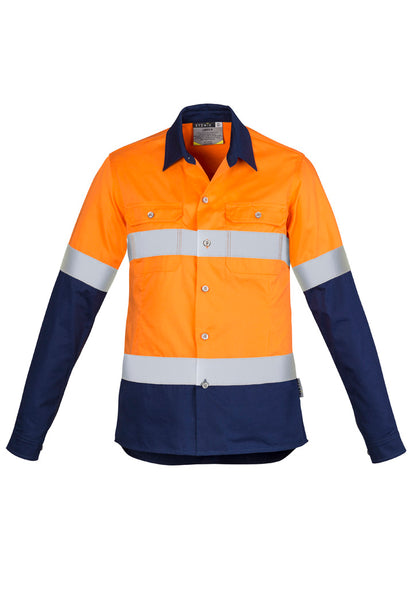 Womens Industrial Long Sleeve Shirt - Hoop Taped ZWL123
