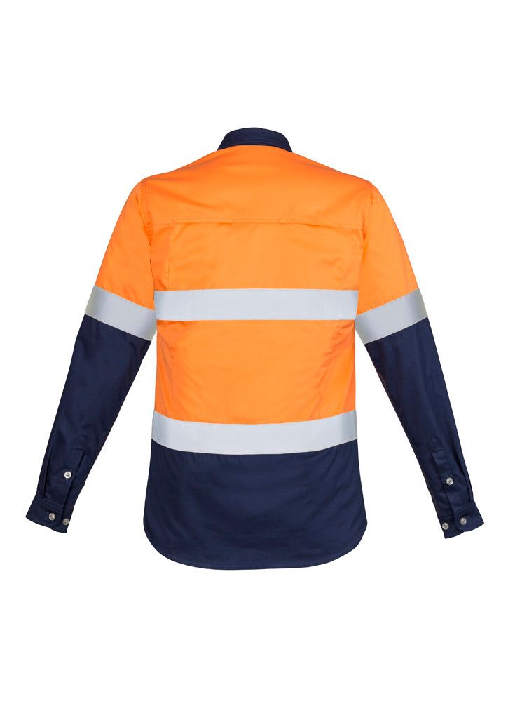 Womens Industrial Long Sleeve Shirt - Hoop Taped ZWL123