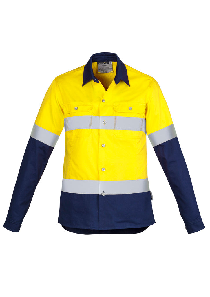 Womens Industrial Long Sleeve Shirt - Hoop Taped ZWL123