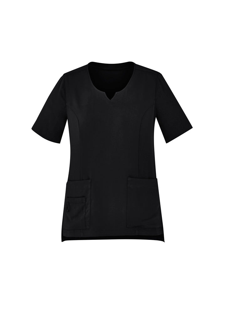 Womens Avery Round Neck Scrub Top EST942LS